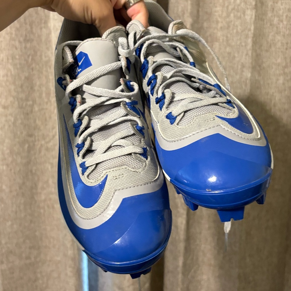 Nike Blue and Gray Cleats